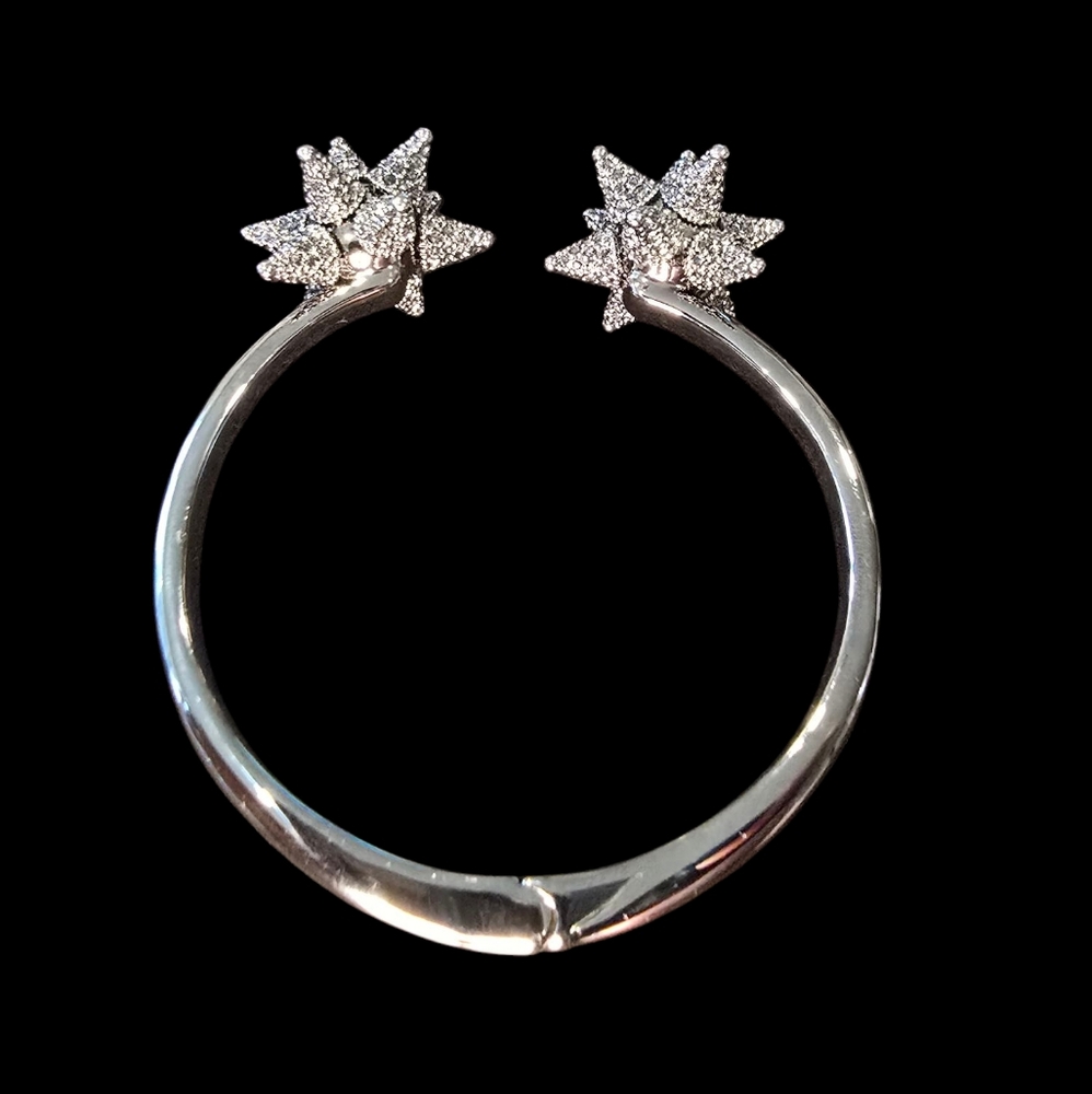 Atelier Swarovski crystal Kalix Hinged Cuff Bracelet